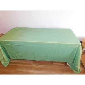 90" x 156" Lime Taffeta Tablecloth